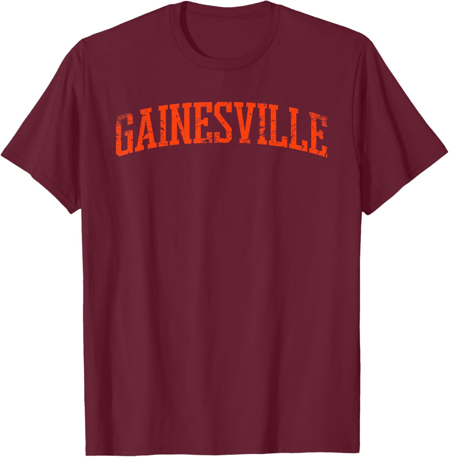 Gainesville, FL - Throwback Design - Vintage Worn Classic T-Shirt - T-Shirt | Maroon