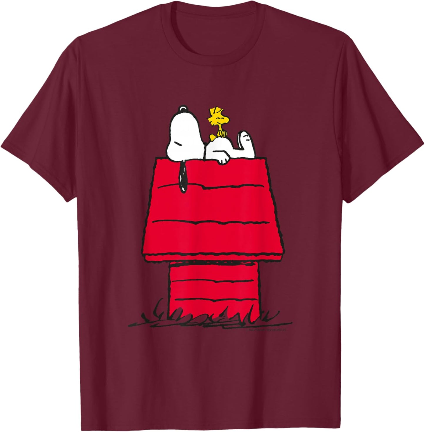 Peanuts - Snoopy Woodstock Original T-Shirt - T-Shirt | Maroon