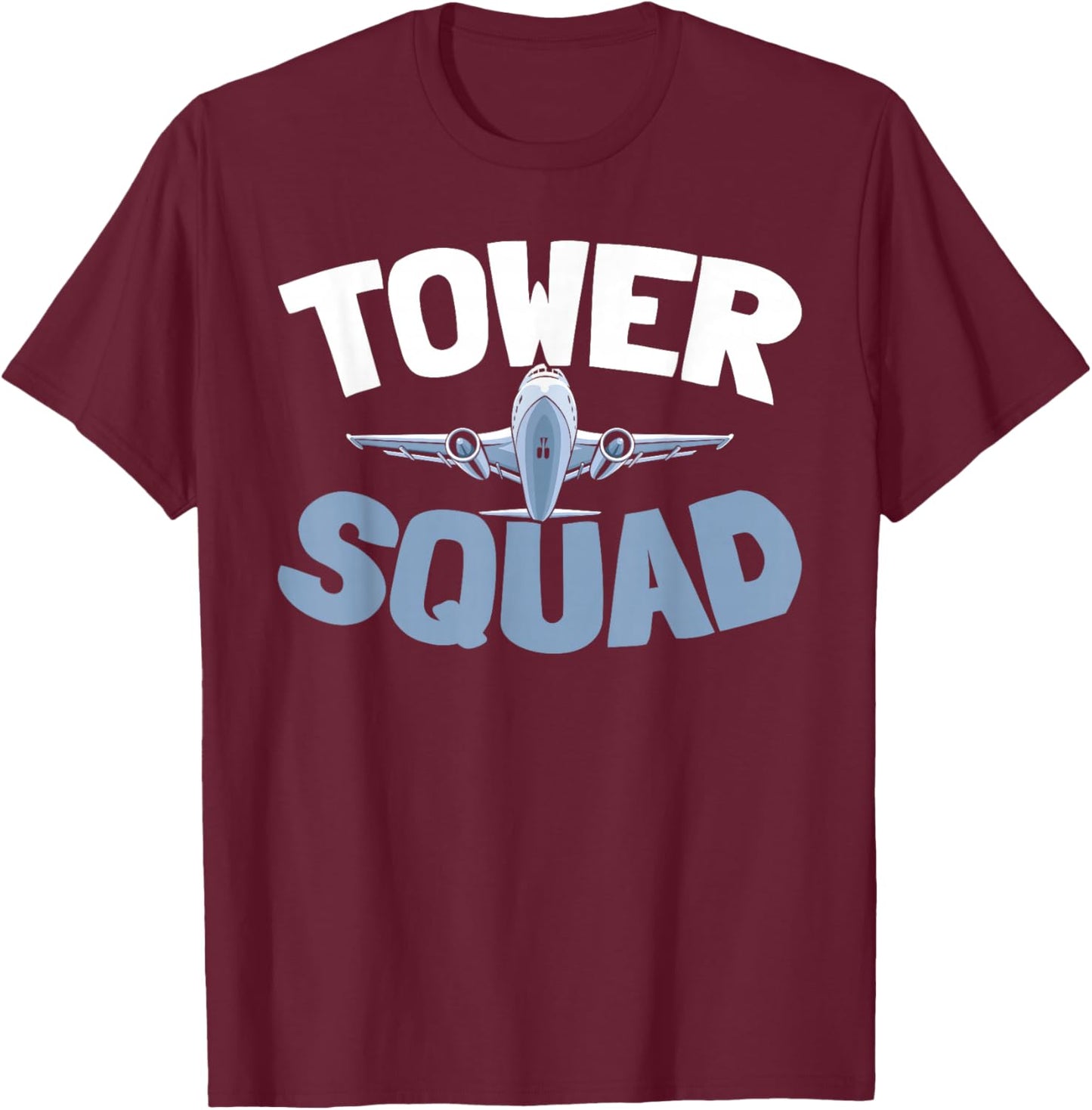 Aviation Équipe - Contrôle Sécurit Contrôleur Aérien T-Shirt - T-Shirt | Maroon