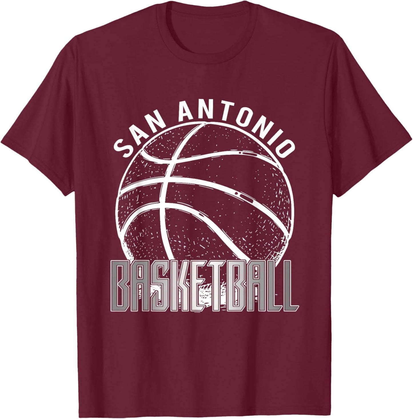 San Antonio Name Vintage Throwback Classic Design T-Shirt - T-Shirt | Maroon