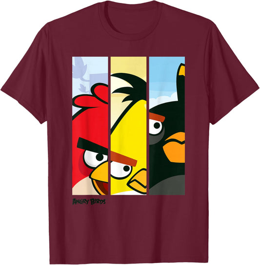 Angry Birds Flock T-Shirt - T-Shirt | Maroon
