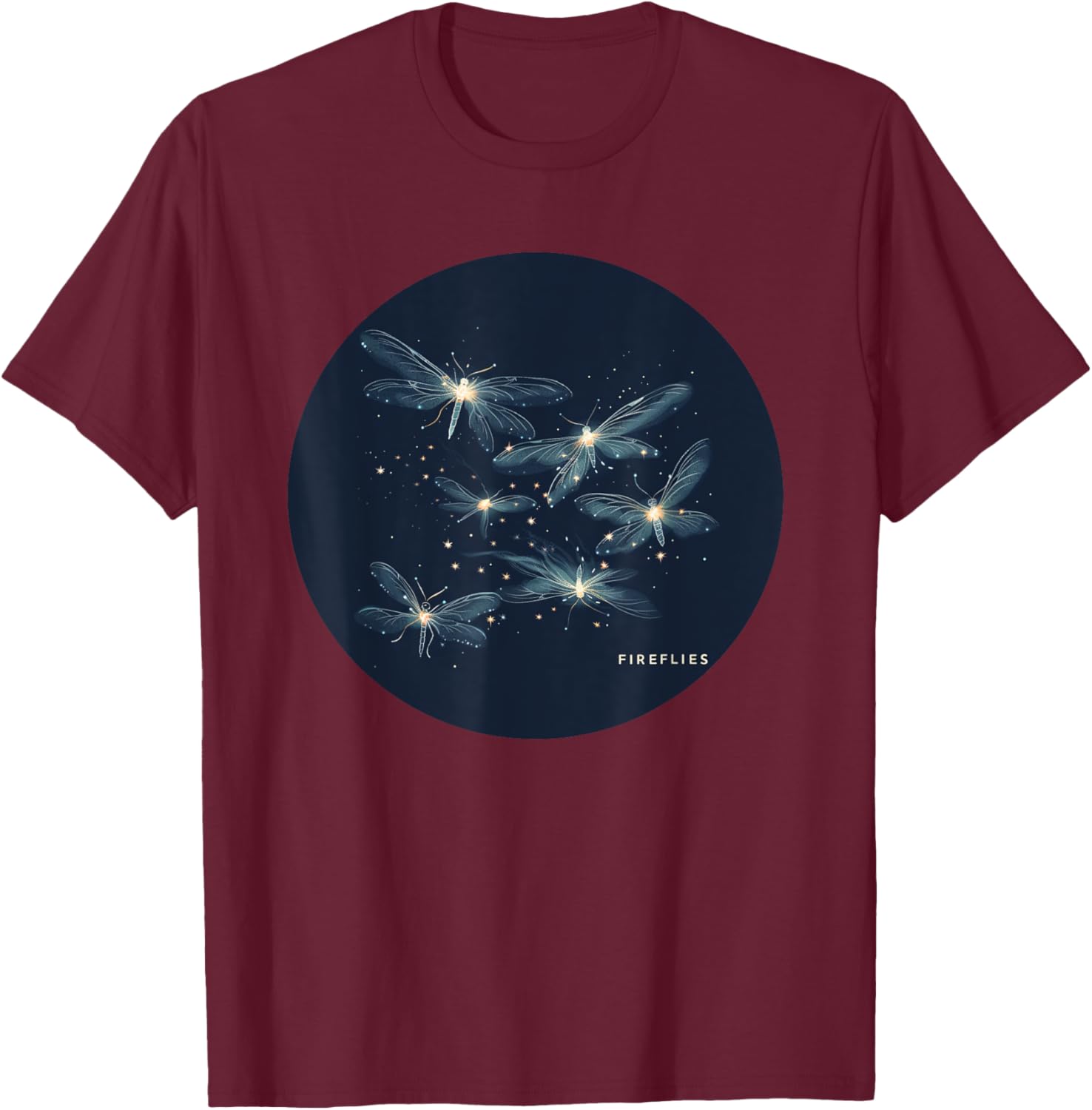 Nice Fireflies by Night Costume for Boys and Girls T-Shirt - T-Shirt | Maroon