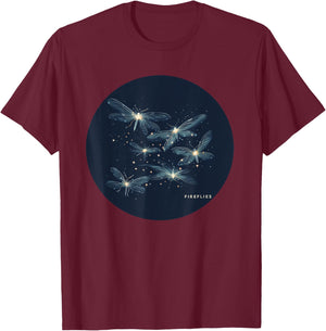 Nice Fireflies by Night Costume for Boys and Girls T-Shirt - T-Shirt | Maroon