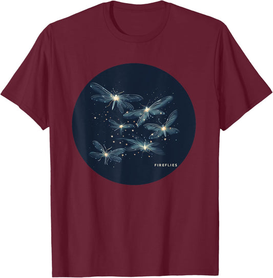 Nice Fireflies by Night Costume for Boys and Girls T-Shirt - T-Shirt | Maroon