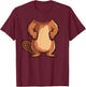 Flannelette Shirt Adult Children Men Women Brown Flannelette Costume T-Shirt - T-Shirt | Maroon