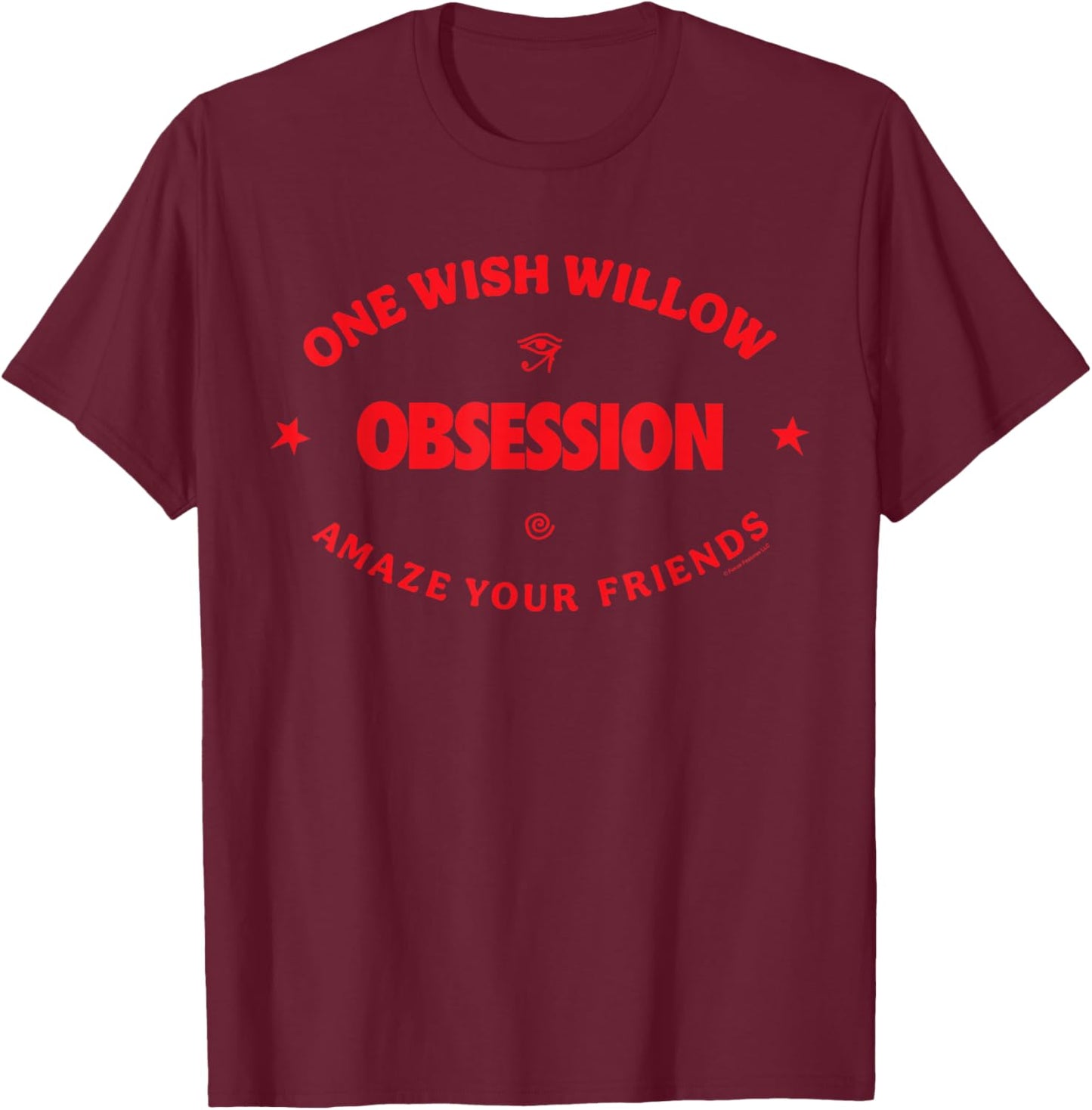 Obsession One Wish Willow T-Shirt - T-Shirt | Maroon