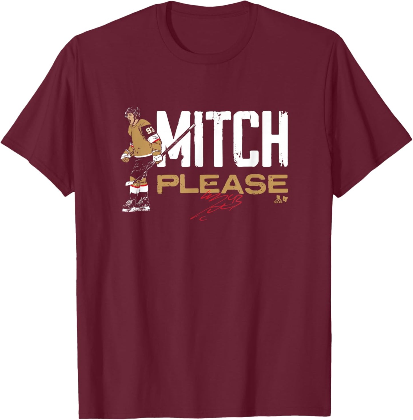 Mitch Marner - Mitch Please - Las Vegas Hockey T-Shirt - T-Shirt | Maroon