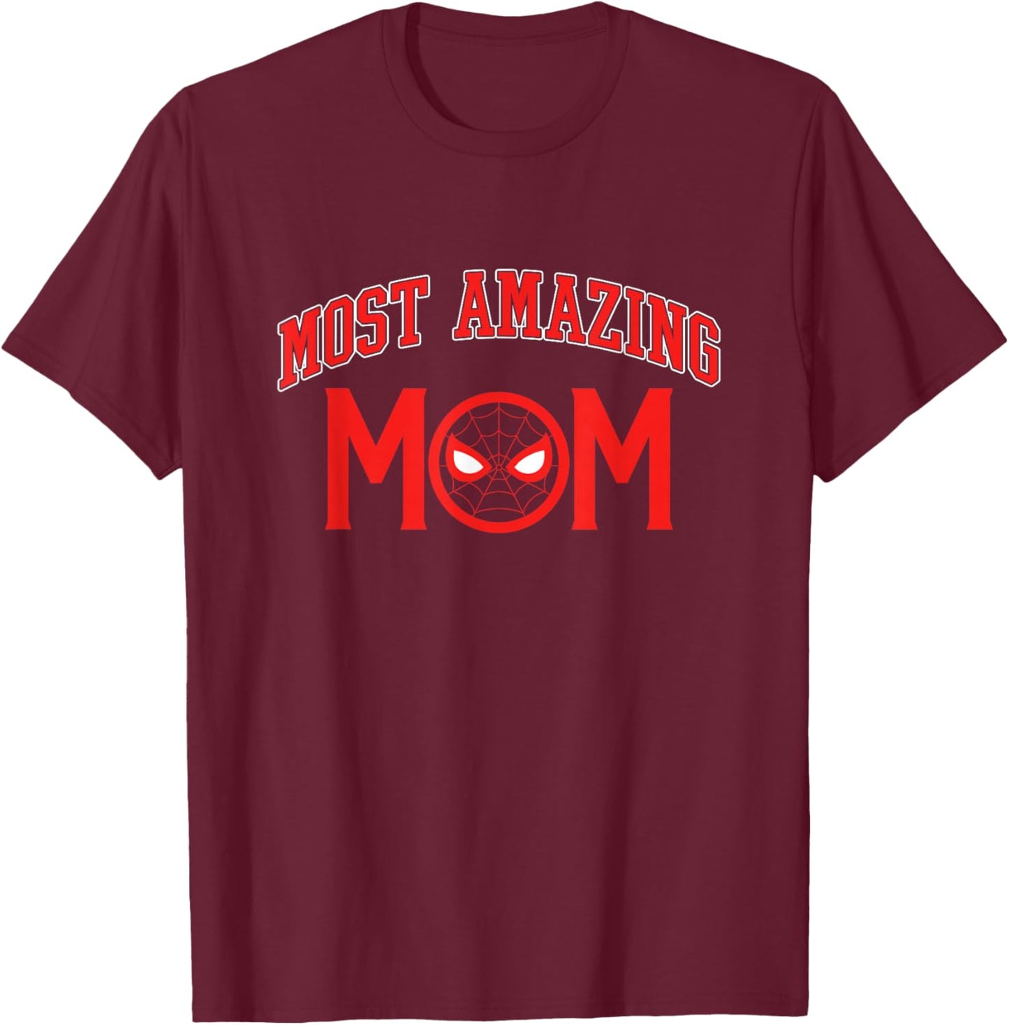 Marvel Mother's Day Spider-Man Miles Morales Amazing Mom T-Shirt - T-Shirt | Maroon