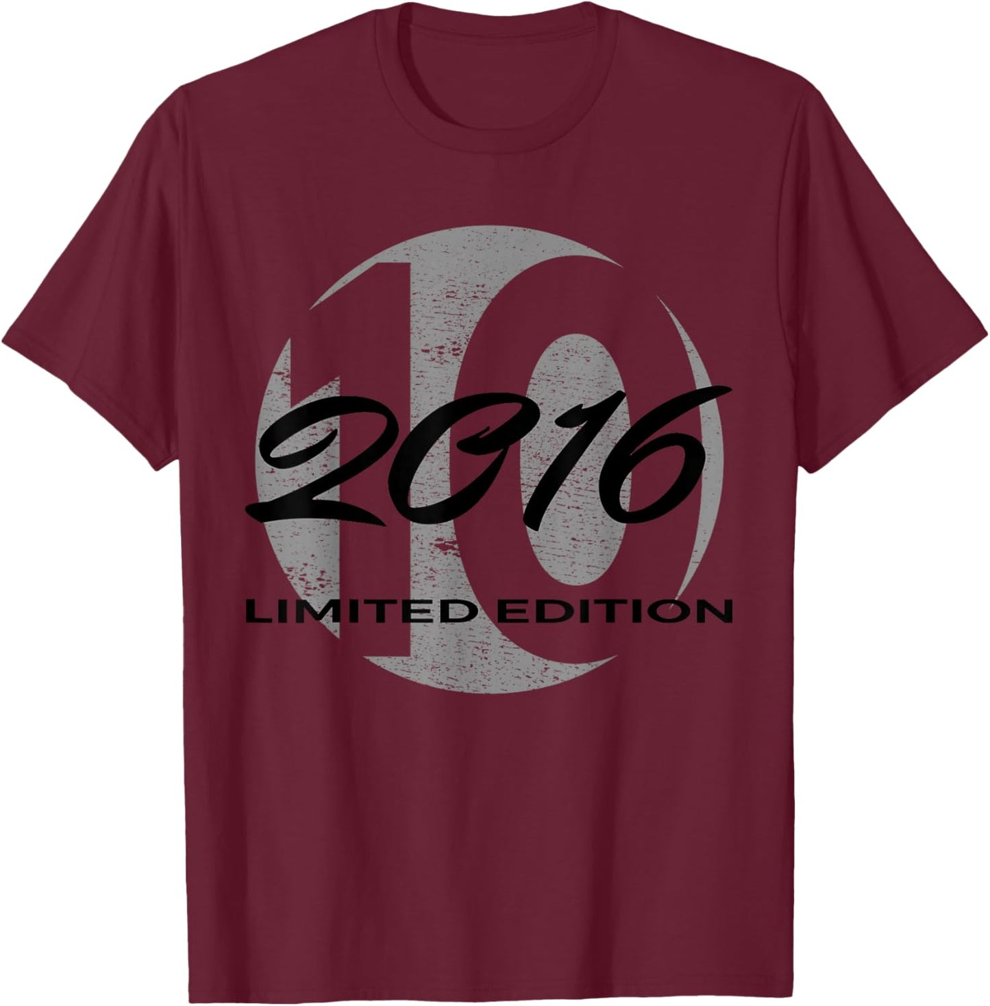 10th Birthday Girl Boy 10 Years 2016 Funny Gift T-Shirt - T-Shirt | Maroon