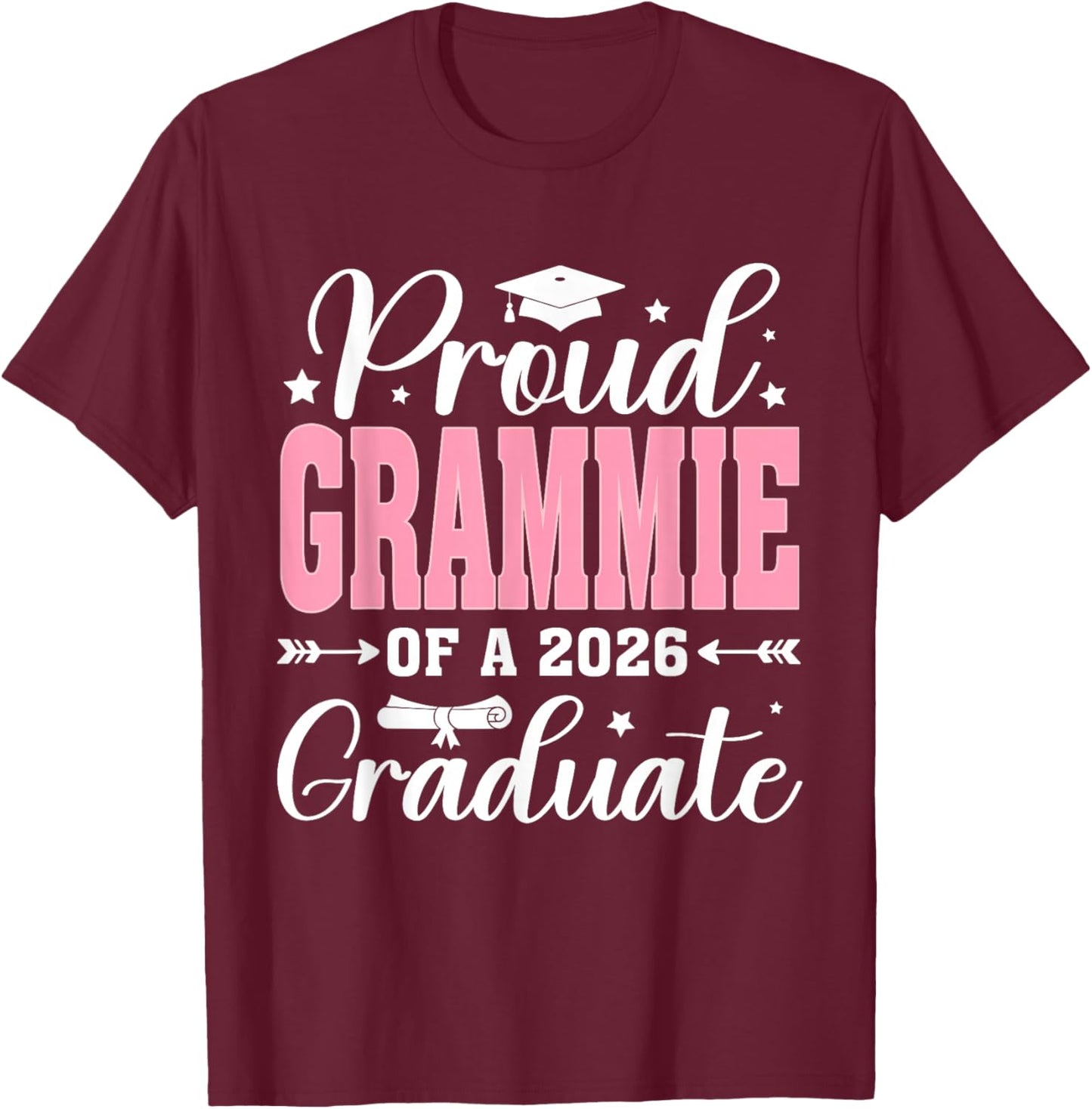 Proud Grammie of A 2026 Graduate Senior 2026 T-Shirt - T-Shirt | Maroon