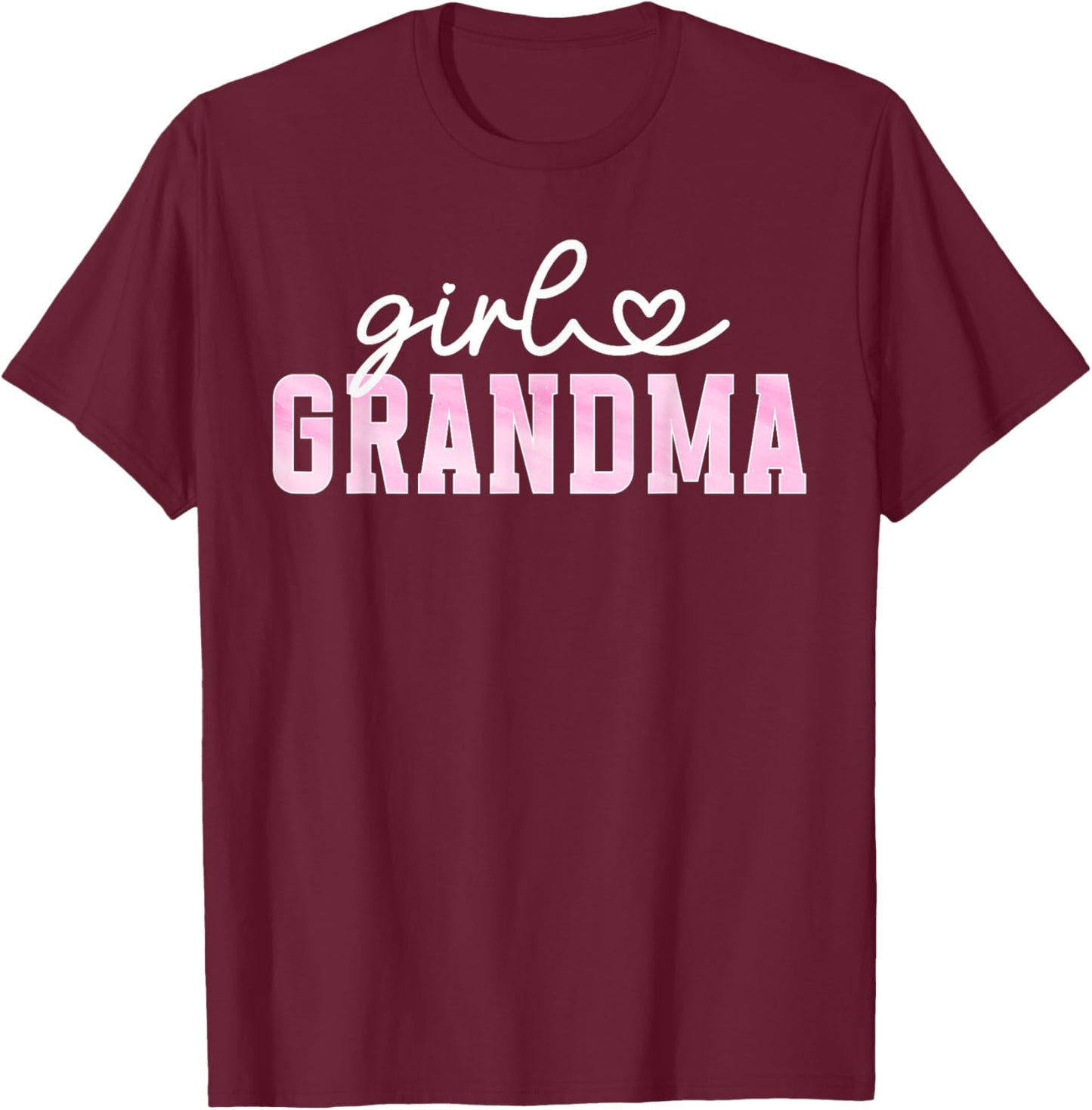 Girl Grandma Boho Grandma of Girls Grandma Girls Grandmother T-Shirt - T-Shirt | Maroon