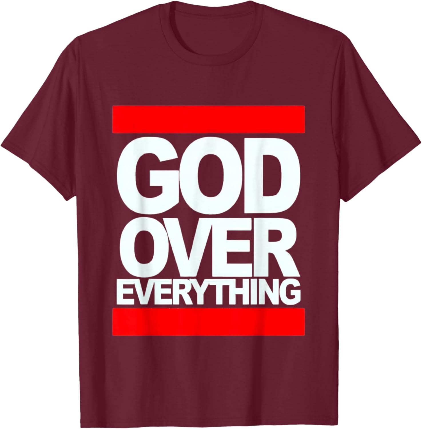 God Over Everything T-Shirt - T-Shirt | Maroon