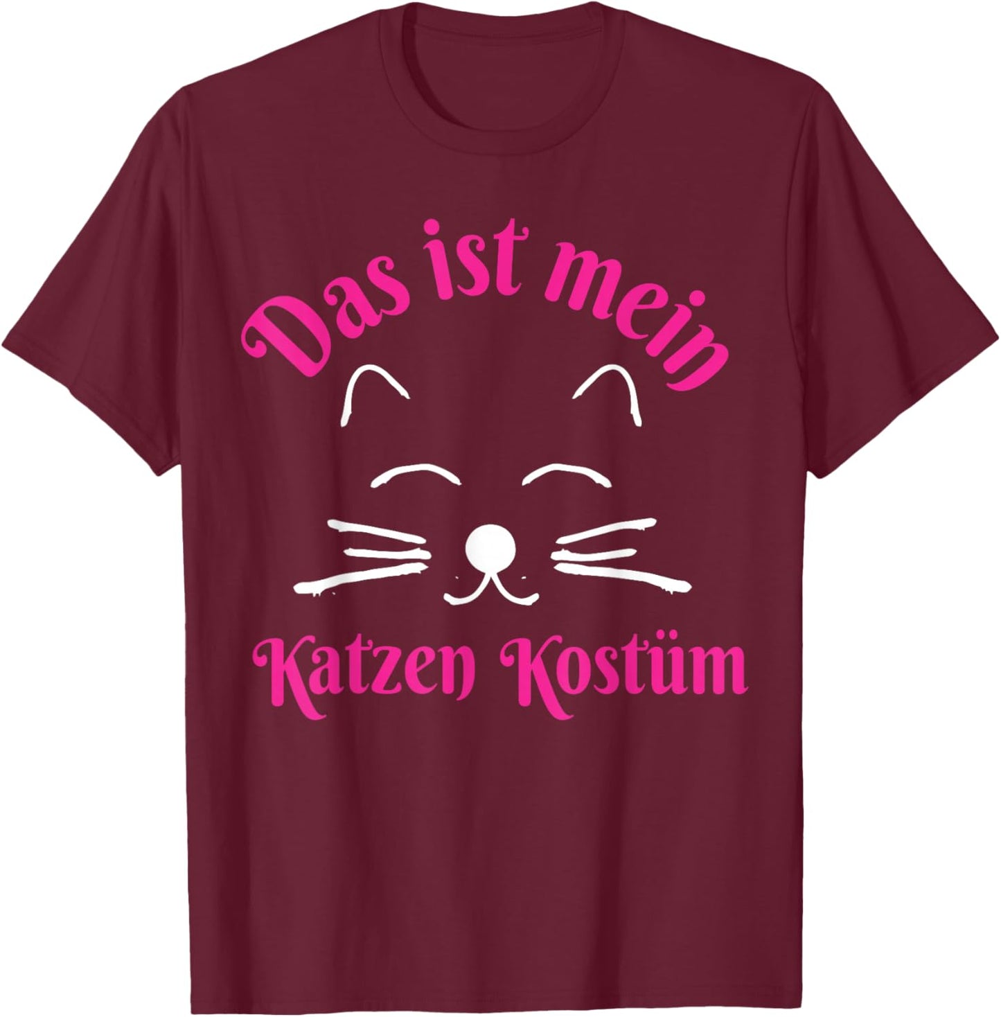 Das Ist Mein Katzen Costume Carnival Fancy Dress Theme Party T-Shirt - T-Shirt | Maroon