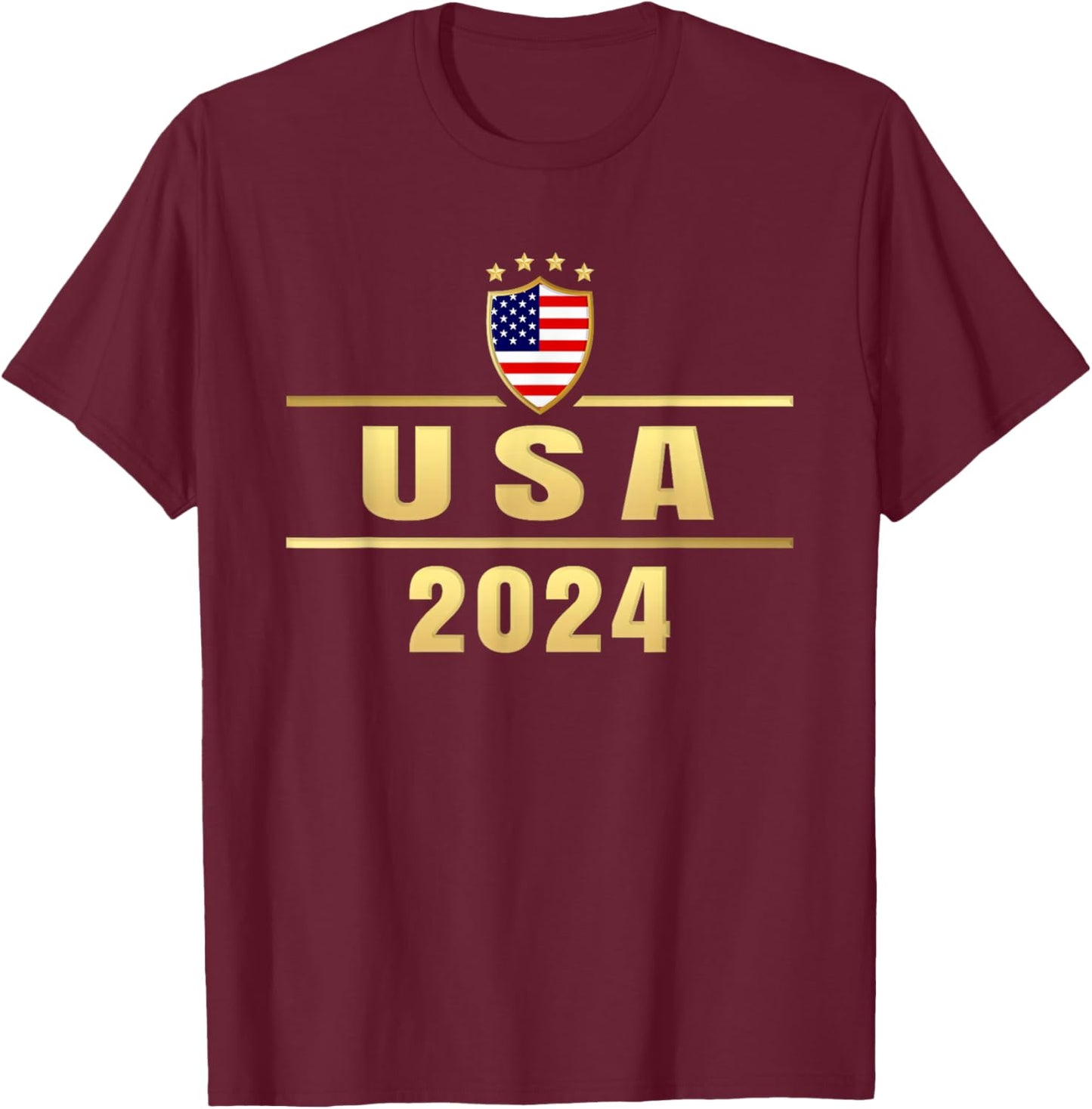 USA 2024 United States Summer Sport USA Team 2024 USA T-Shirt - T-Shirt | Maroon