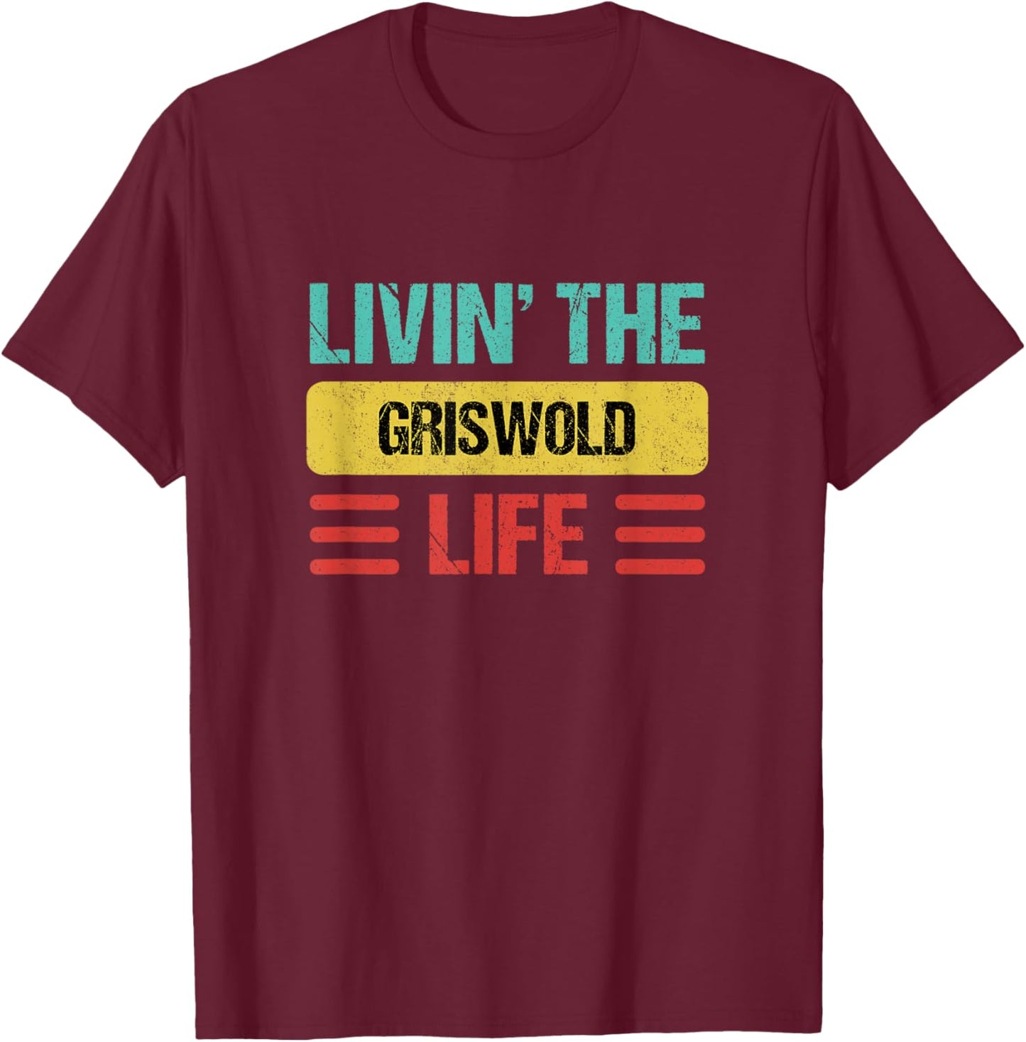 Griswold Name T-Shirt - T-Shirt | Maroon