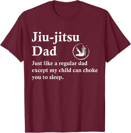 Jiu Jitsu Dad Funny BJJ Definition T-Shirt - T-Shirt | Maroon