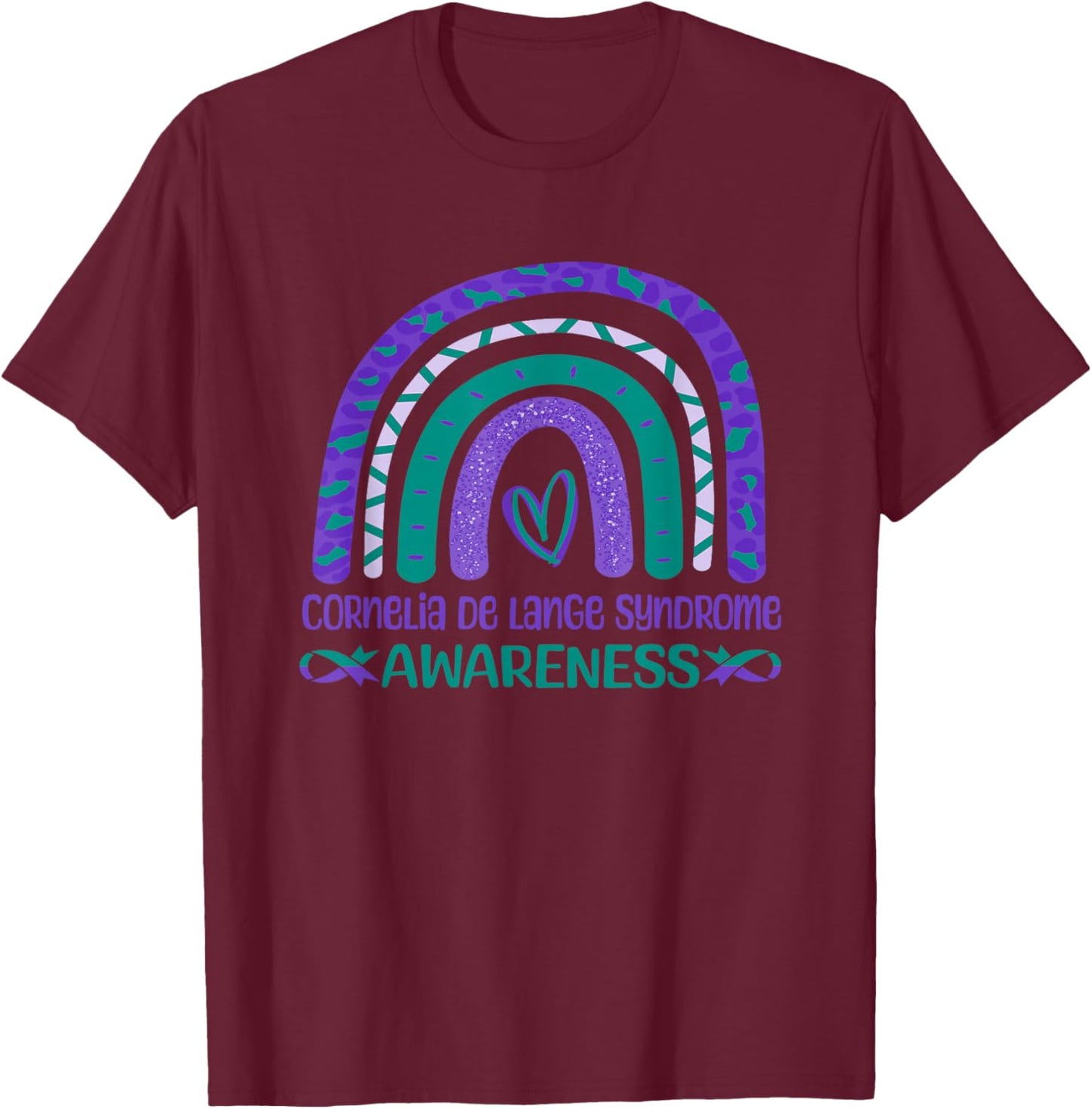 Cornelia De Lange Syndrome Awareness T-Shirt - T-Shirt | Maroon