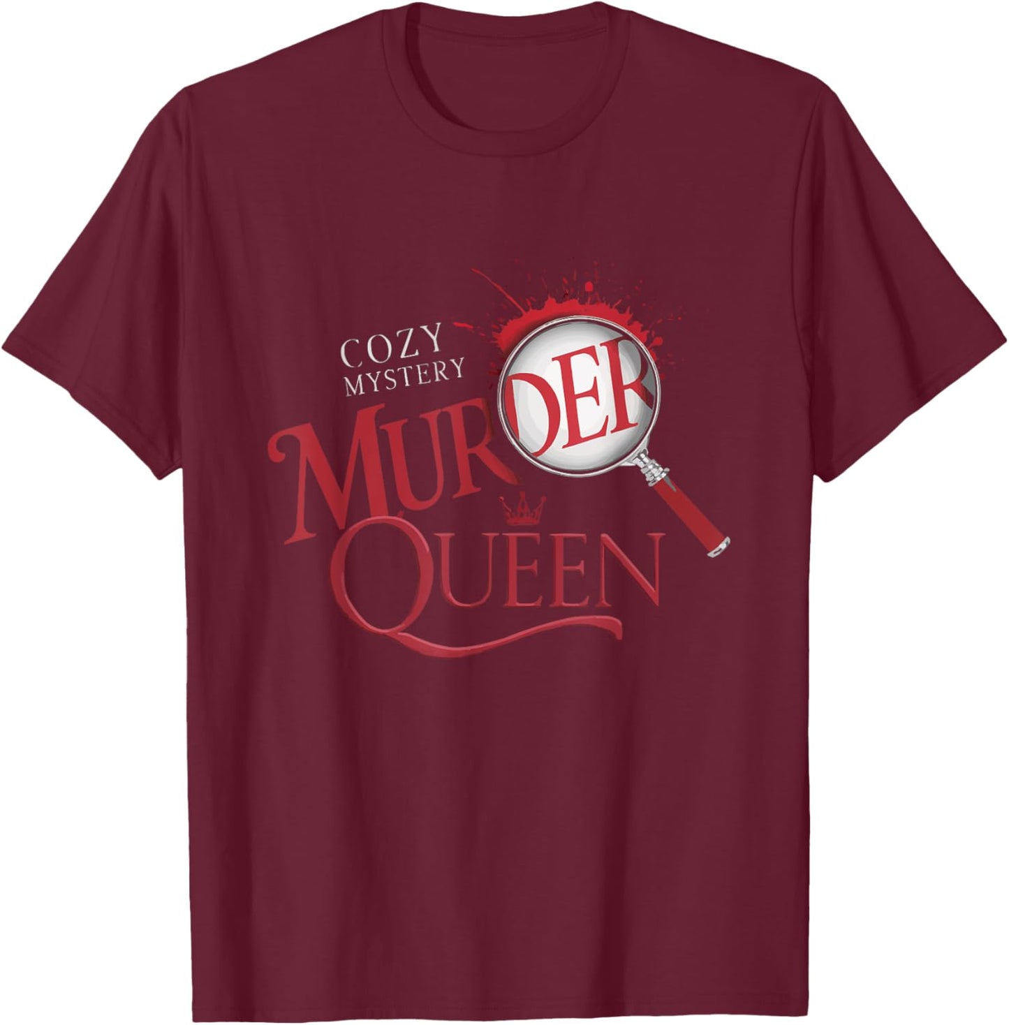 Murder Mystery Detective Documentary True Crime T-Shirt - T-Shirt | Maroon