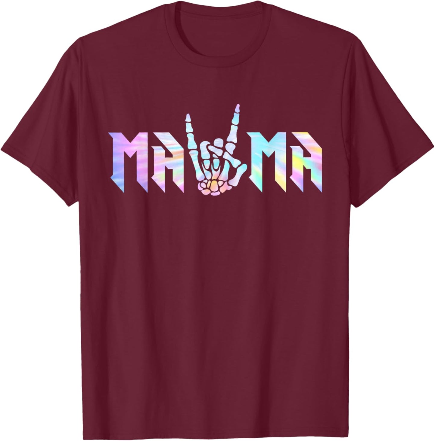 Mama Of The Bad Two the Bone Birthday 2 Years Old Birthday T-Shirt - T-Shirt | Maroon