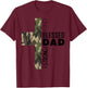 Fathers Day Blessed Dad Camo Cross Christian Papa Daddy Men T-Shirt - T-Shirt | Maroon