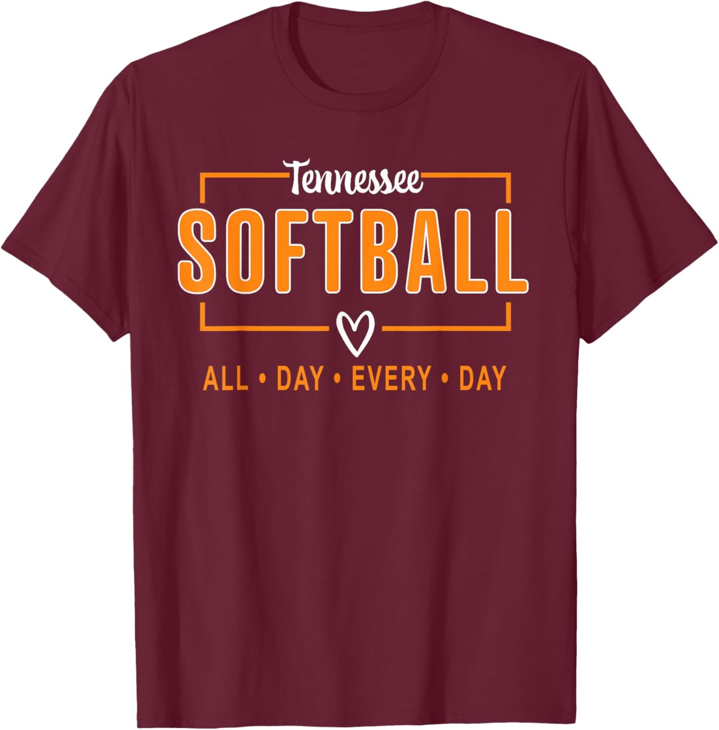 Tennessee Softball Vintage Kids Team Retro Softball Fan T-Shirt - T-Shirt | Maroon