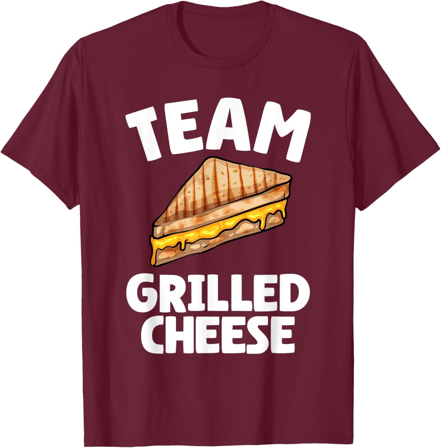 Grilled Cheese Design Women Grilled Cheese Sandwich T-Shirt - T-Shirt | Maroon