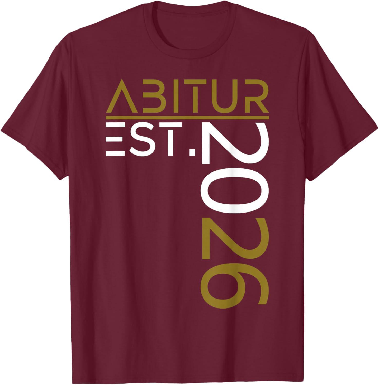 Abitur 2026 Abi bestanden Abschluss Outfit Abiball deko Fun T-Shirt - T-Shirt | Maroon