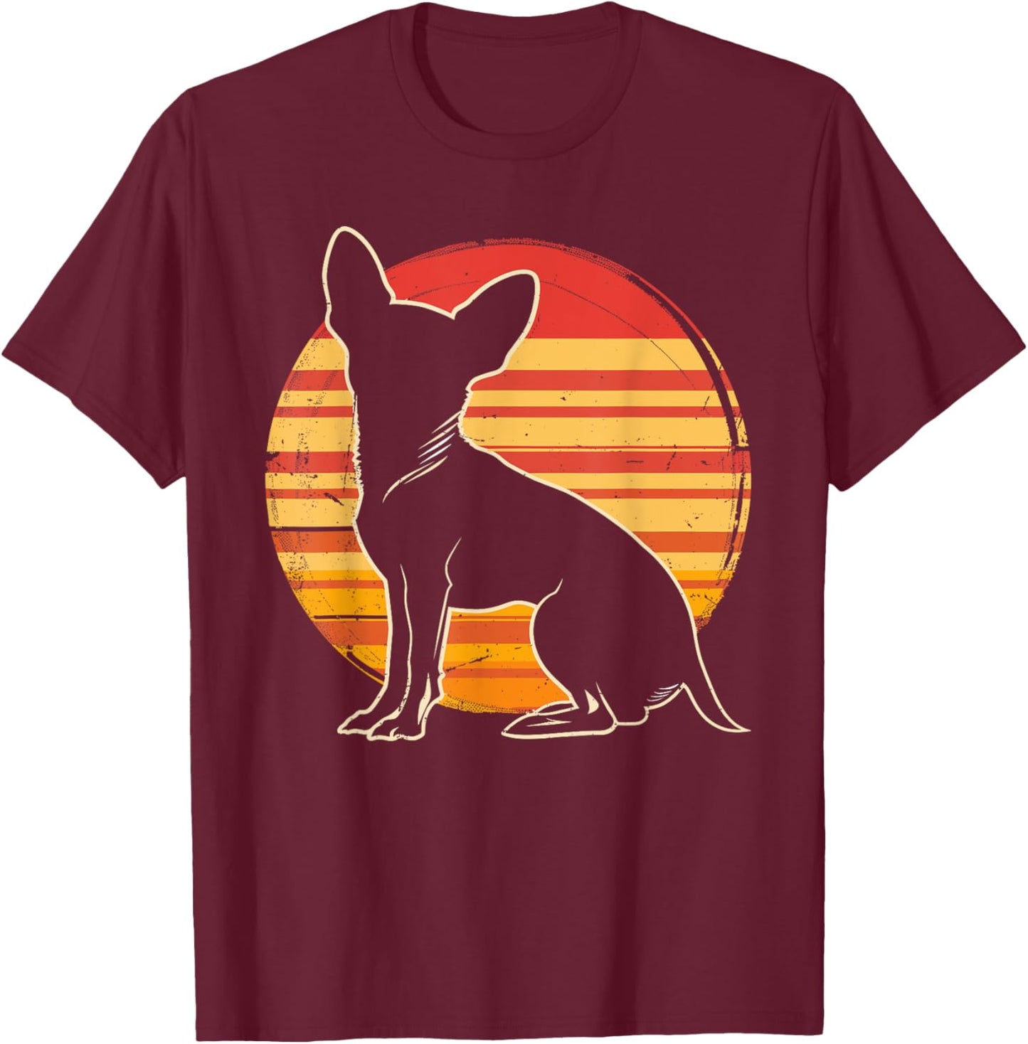 Retro Chihuahua Christmas Birthday Gift Chihuahua Dog Lovers Women Kids T-Shirt - T-Shirt | Maroon