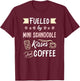 Mini Schnoodle Mom Miniature Schnauzer Poo Coffee Lover T-Shirt - T-Shirt | Maroon