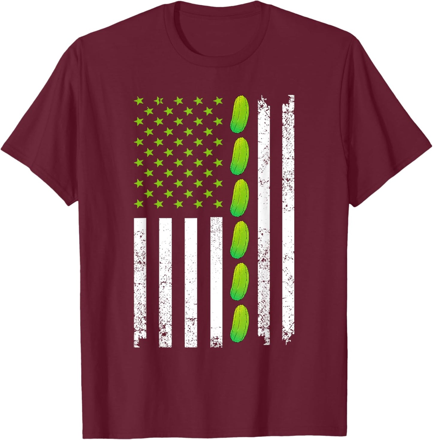 Cool Pickle Art Women Kids Gag Dill Pickle Costume T-Shirt - T-Shirt | Maroon