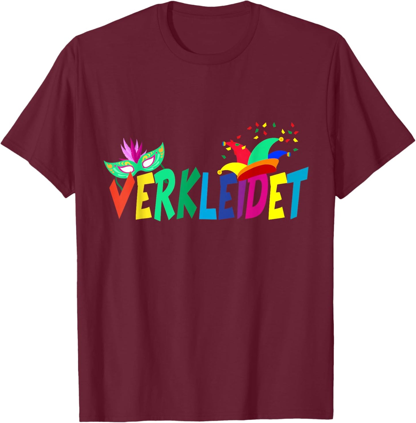Carnival Costume Replacement Partner Outfit Saying Dressed Couple T-Shirt - T-Shirt | Maroon