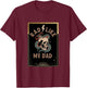 Kids Rad Like My Dad (on back) Funny Son Daughter Father's Day T-Shirt - T-Shirt | Maroon