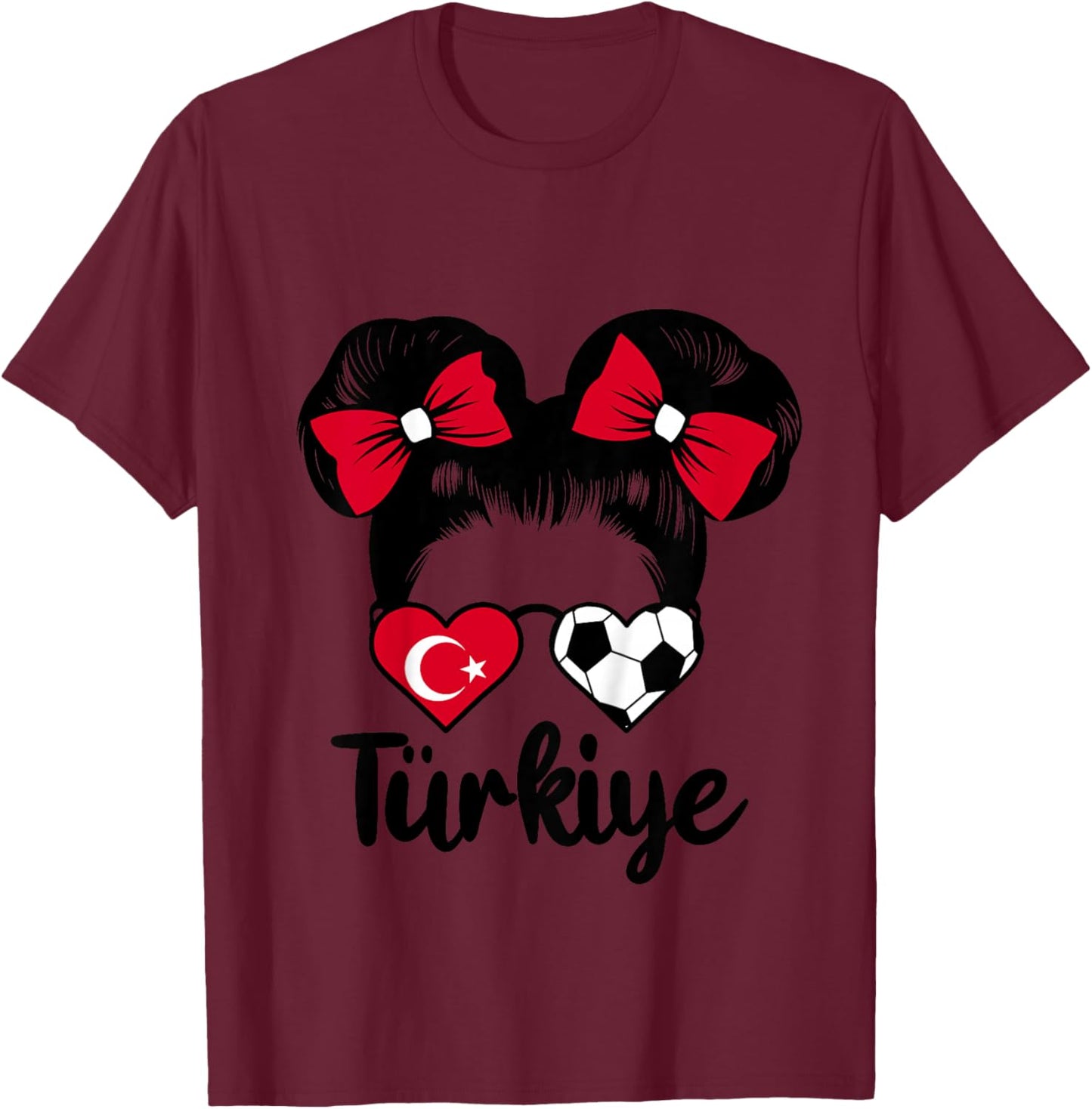 Drapeau Turquie Türkiye Fan de Filles Turques T-Shirt - T-Shirt | Maroon