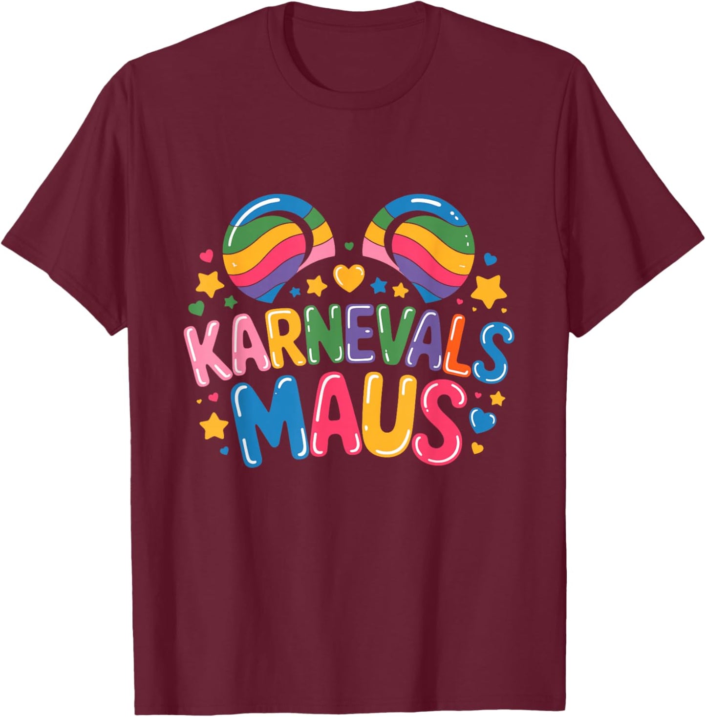 Carnival Mouse Carnival Cologne For Cologne Alaaf Carnival Mouse T-Shirt - T-Shirt | Maroon