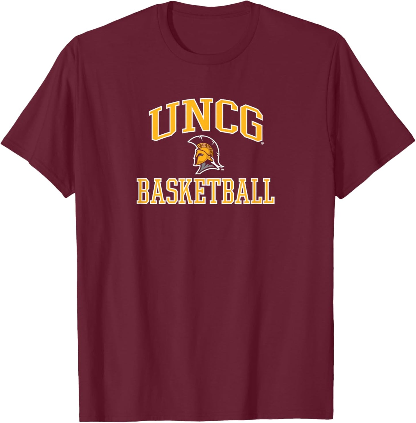 UNC Greensboro Spartans Basketball Screen Navy T-Shirt - T-Shirt | Maroon