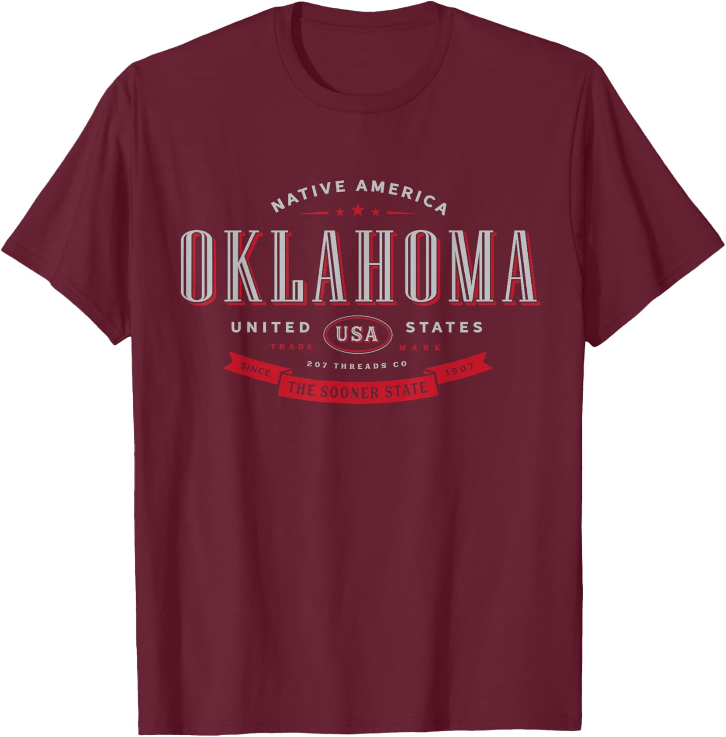 Oklahoma T-Shirt - T-Shirt | Maroon