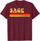 SAGE Name Personalized Idea Men Retro Vintage SAGE T-Shirt - T-Shirt | Maroon