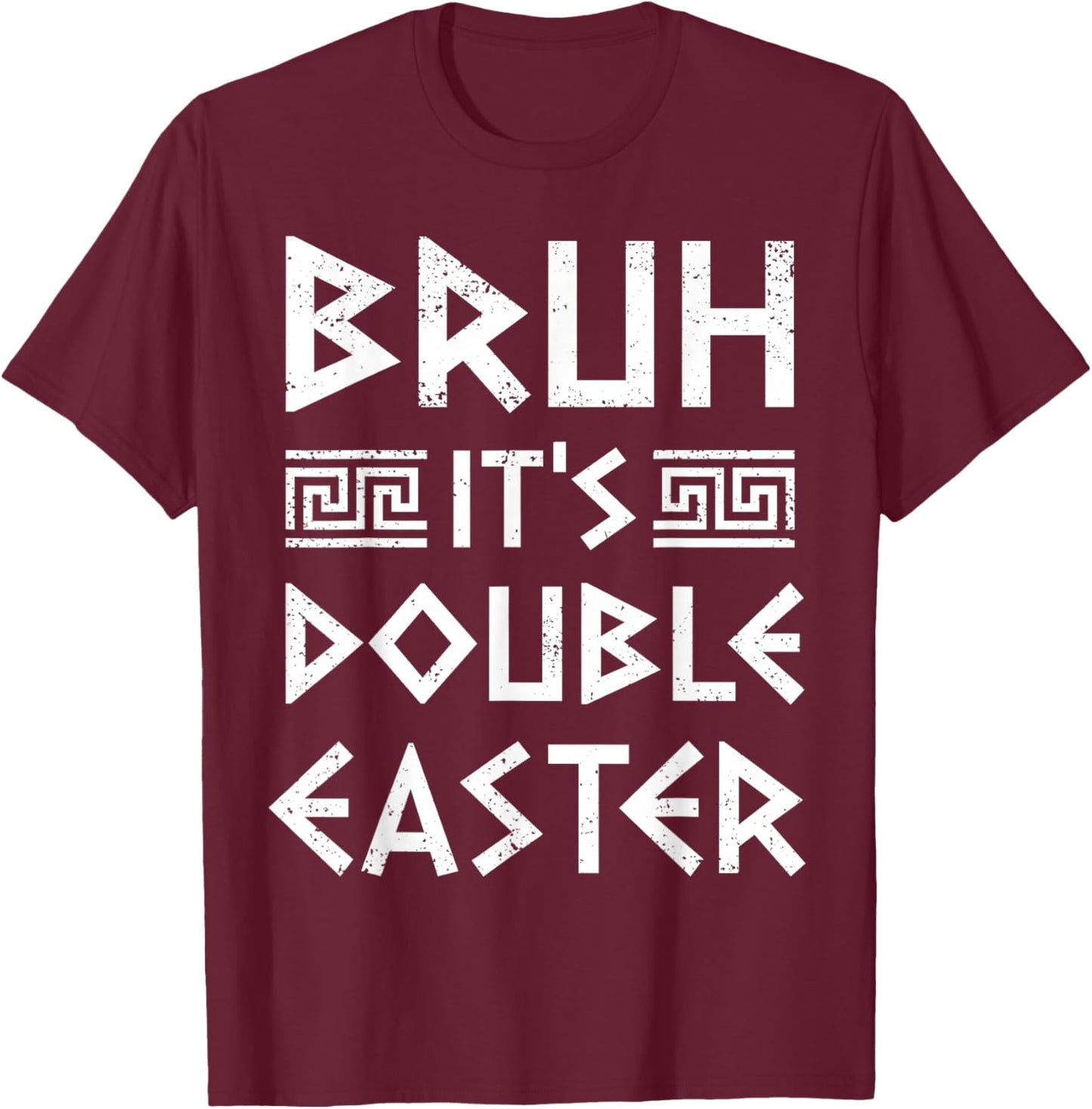 Greek Easter 2025 Christos Anesti Bruh Orthodox Greek Easter T-Shirt - T-Shirt | Maroon