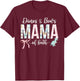 Dinos & Bows Mama of Both Mother of Boys and Girls T-Shirt - T-Shirt | Maroon