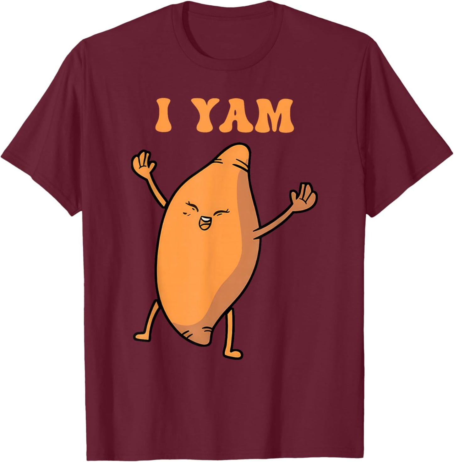 Thanksgiving Matching Couple She's My Sweet Potato I Yam T-Shirt - T-Shirt | Maroon
