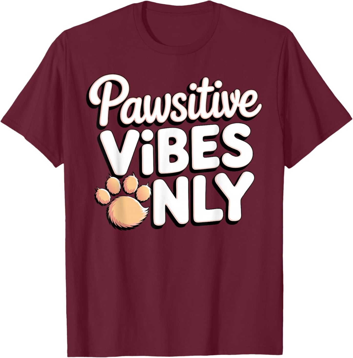 Furry Fandom Animal Fursonas Fury Paws T-Shirt - T-Shirt | Maroon