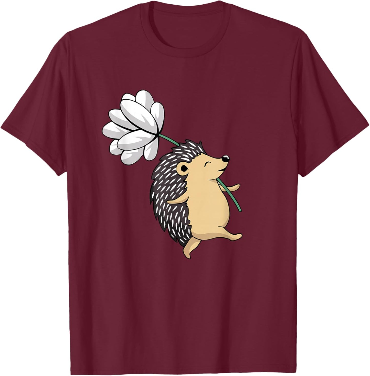 Kids Hedgehog Shirt for Boys Or Girls | Cute Hedgehog Gift T-Shirt - T-Shirt | Maroon
