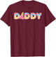 Ice Cream Daddy 1st Birthday Matching Family T-Shirt - T-Shirt | Maroon