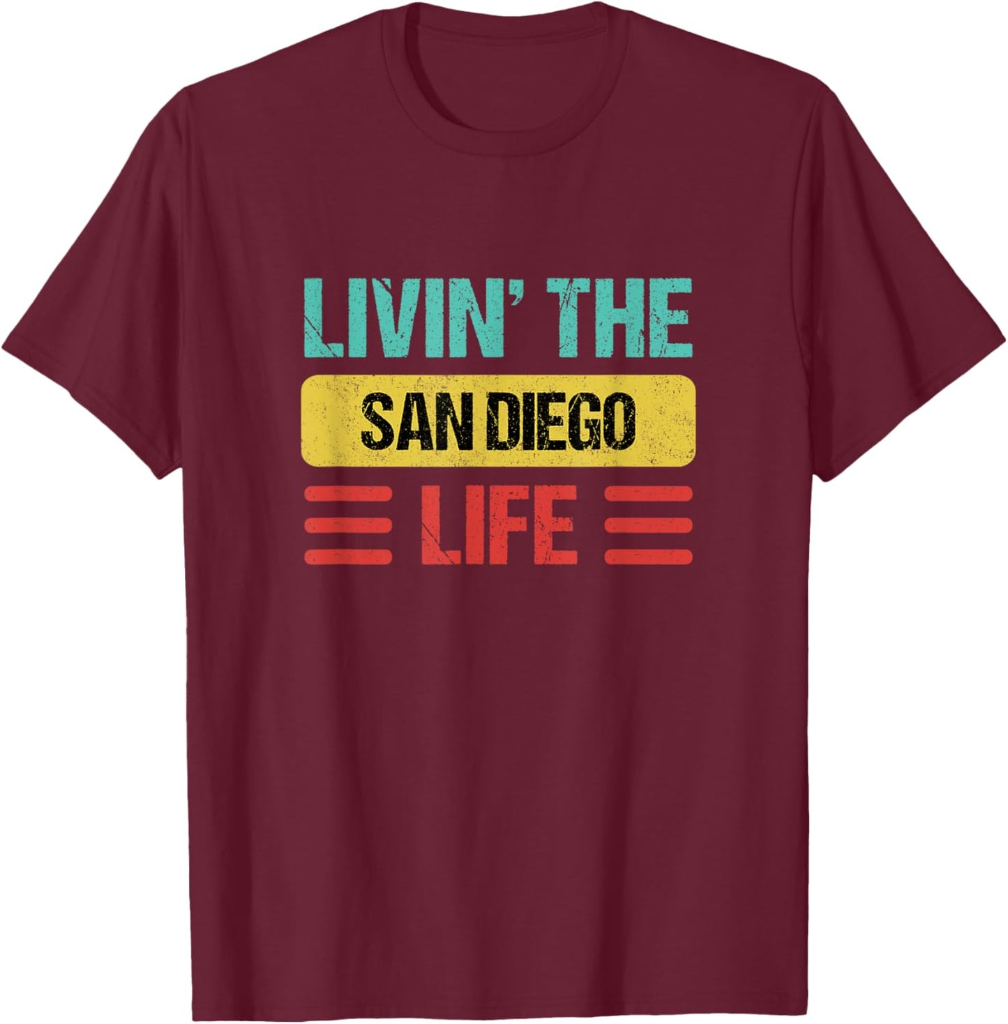 San Diego T-Shirt - T-Shirt | Maroon
