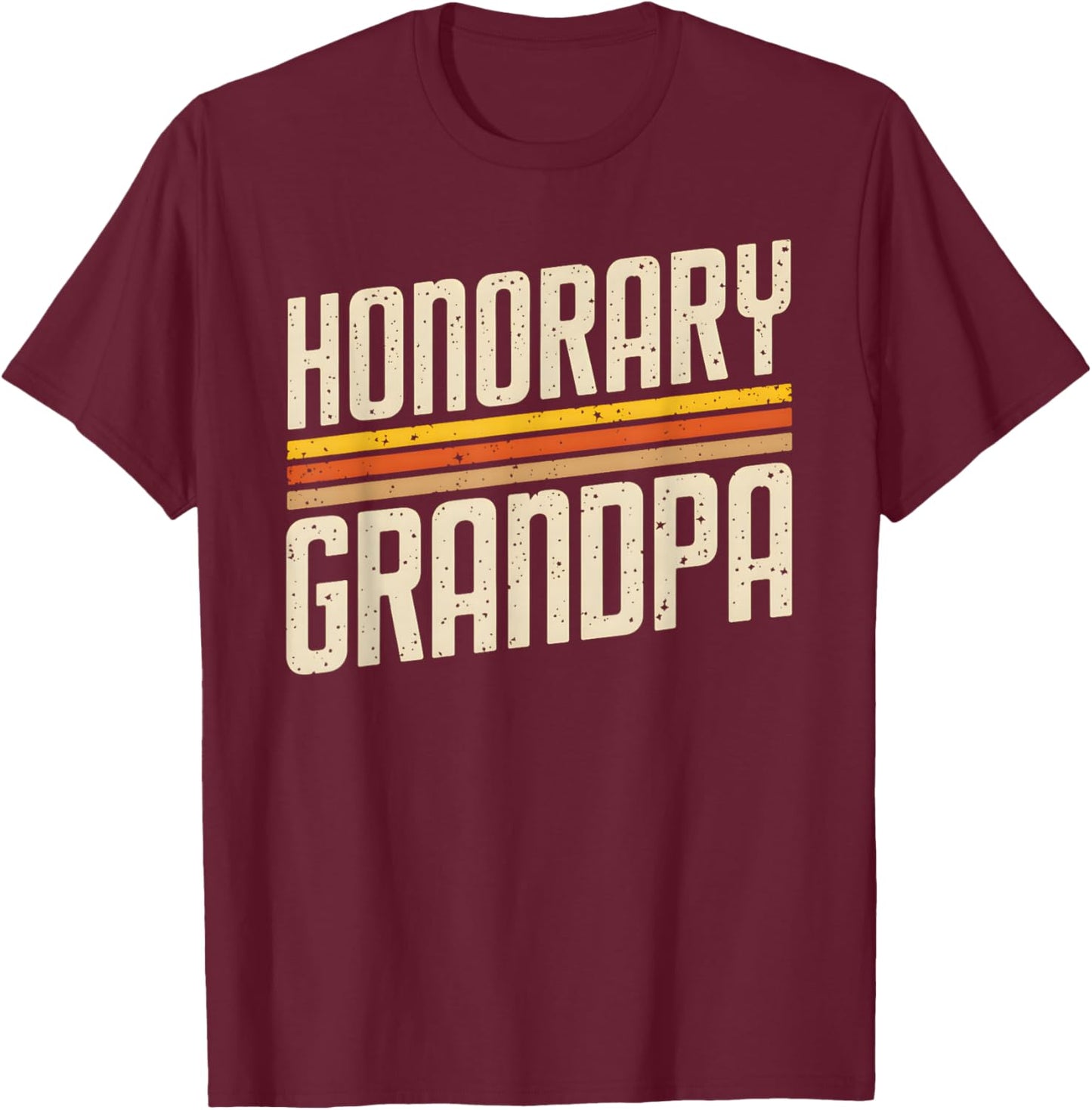 Retro Honorary Grandpa T-Shirt - T-Shirt | Maroon