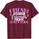 Friends Don't Let Friend Fight Cancer Alone T-Shirt - T-Shirt | Maroon