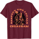 Cheatham Bigfoot Respect the Locals Retro Sasquatch T-Shirt - T-Shirt | Maroon