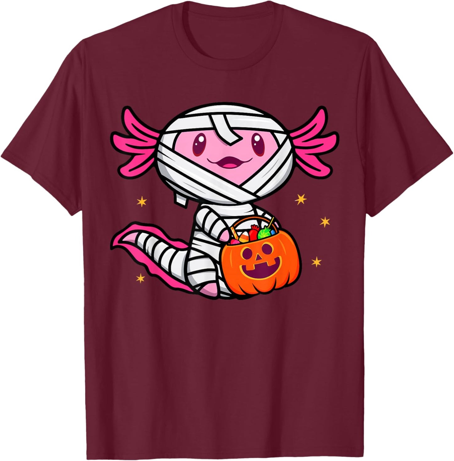 Cute Axolotl Halloween Costume Toddler Kids Boys & Girls T-Shirt - T-Shirt | Maroon