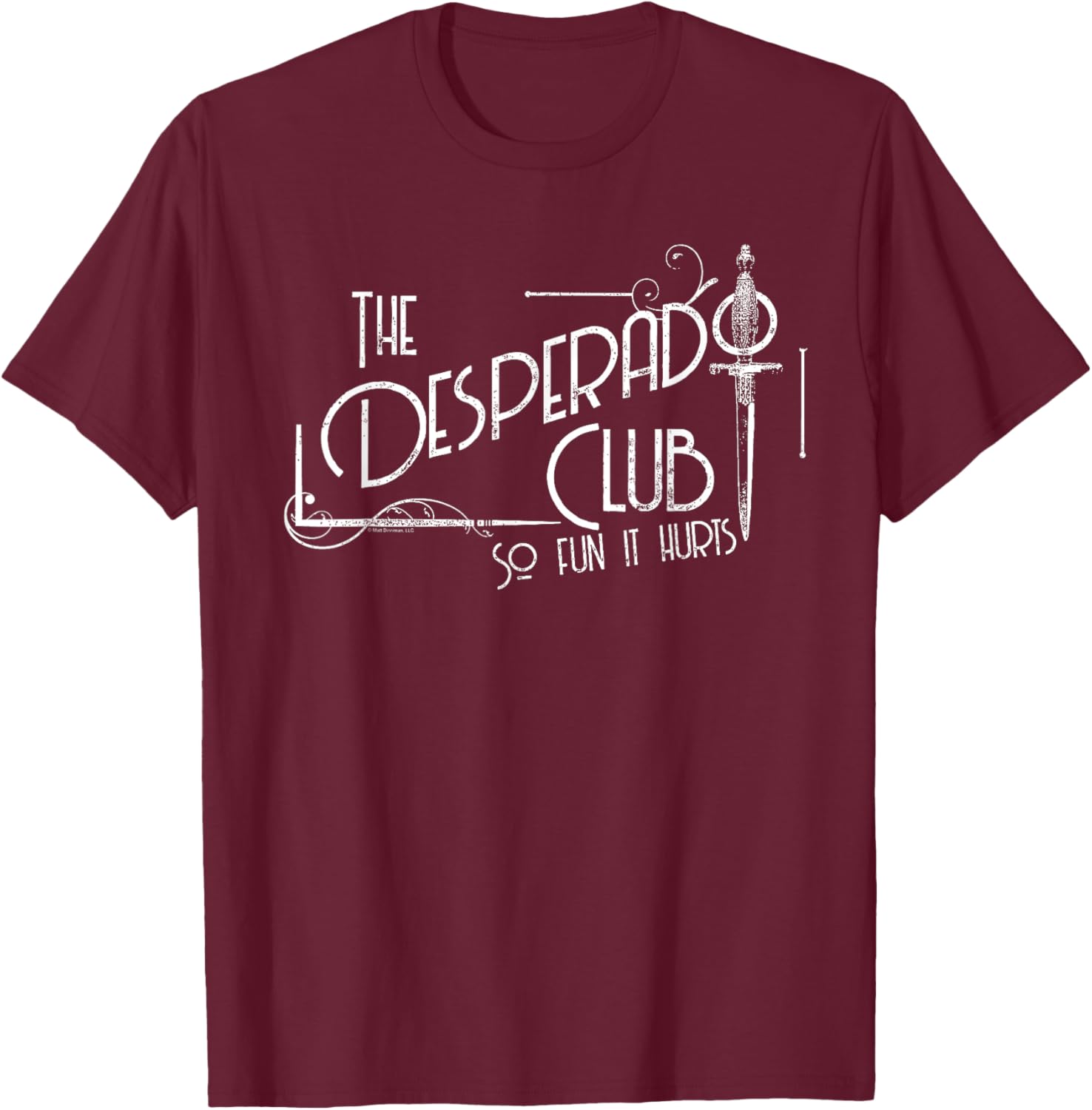 The Desperado Club Sign Sci-FI Book T-Shirt - T-Shirt | Maroon