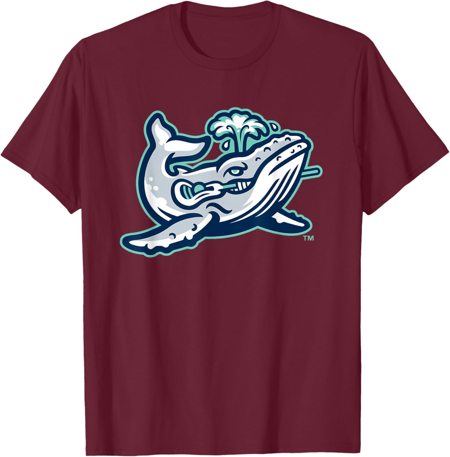 NLL UnBOXed New Jersey Humpbacks Lacrosse Logo T-Shirt - T-Shirt | Maroon